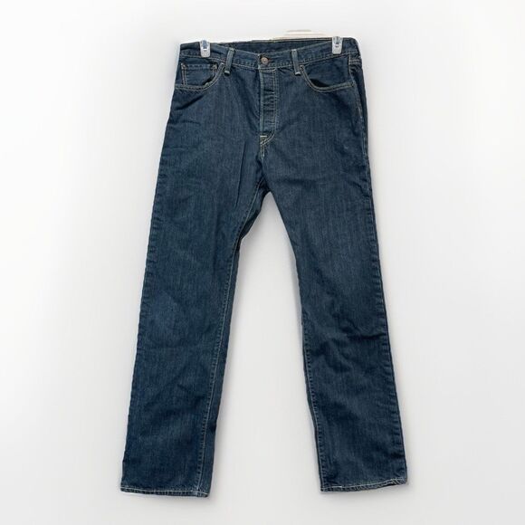 Levi's 501 Jeans Men's 35x32 Button Fly Straight Leg - Picture 1 of 15